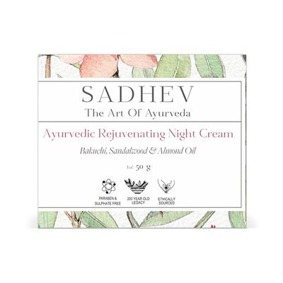 Sadhev - Ayurvedic Rejuvenating Night Cream 50 gm - Face Sunscreen