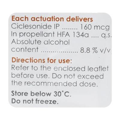 Ciclohale 160mg Inhaler 120Mdi - Asthma/COPD-Ast