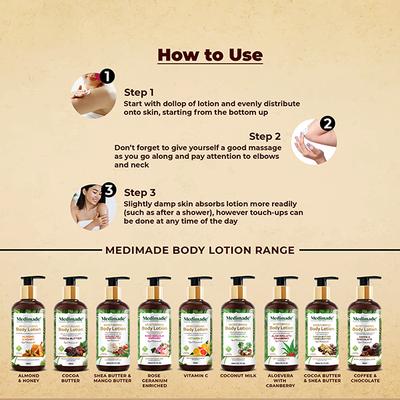 Medimade Coconut Milk Moisturizing Body Lotion 300 ml - Lotions & Creams