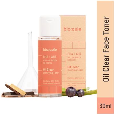 Biocule Aha Bha Oil Clear Clarifying Face Toner For Oily & Acne Prone Skin 30 ml - Toners