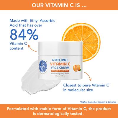 The Moms Co. Natural Vitamin C Face Cream 50 gm - Face Moisturizers
