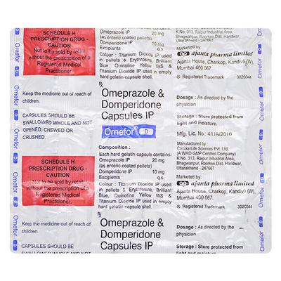 OMEFOR D Capsule 15's - Ulcer/Reflux/Flatulence-Aaa