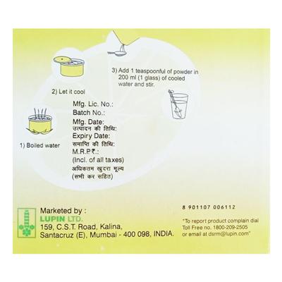 LUPIN'S ORS Tangy Lemon Flavour Powder 21gm - Supplements-Sup