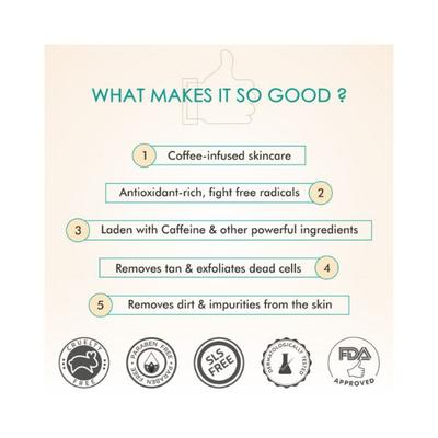 mCaffeine Coffee De-Tan Kit - Remove Tan & Dead Skin 300 gm - Scrubs & Exfoliants