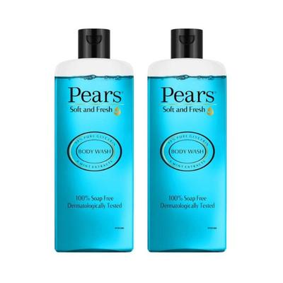 Pears Shower Gel Soft And Fresh (Pack Of 2) 500 ml - Shower Gels & Body Wash