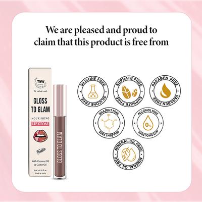 Tnw The Natural Wash Gloss To Glam Nourishing Lip Gloss - Truffle, Brown 3 ml - Lip Glosses