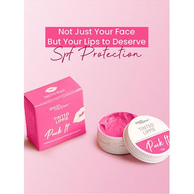 Earth Rhythm Tinted Lippie Spf 30 Pretty Pout 10 gm - Lip Stains & Tints