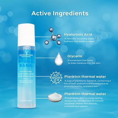 Revolution Skincare Hydro Bank Hydrating Moisture Mist 100 ml - Skin-Treatment