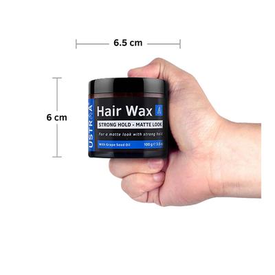 Ustraa Hair Wax Strong Hold for Men - Matte Look 100 gm - Hair Gels & Waxes