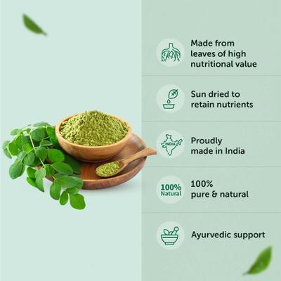 Neuherbs Organic Moringa Powder 100 gm - Vitamin C
