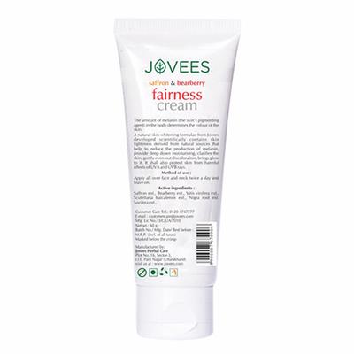 Jovees Fairness Cream - Saffron & Bearberry 50 gm - Face Creams