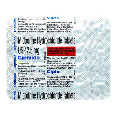 CIPMIDO Tablet 20's - Hypotension-Vas
