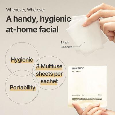 Mixsoon Soybean Milk Pad 3Sheets 16 ml - Sheet Masks