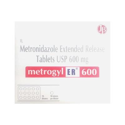 METROGYL ER 600 Tablet 15's - Bacterial Infections-OAB