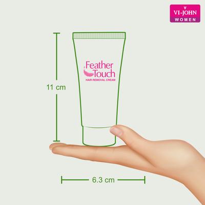 Vi-John Women Feather Touch Aloevera & Cucumber Hair Removal Cream - Pack of 5 x 40 gm + Feather Touch Rose & Aloevera Hair Removal Cream - Pack of 5 x 40 gm - Lotions & Creams
