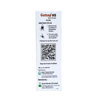 GATZAP HS Eye Drops 5ml - Eye Infections-Eaa