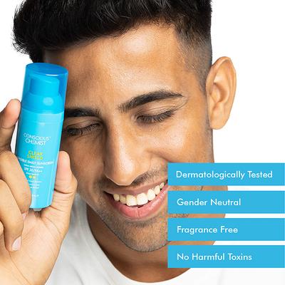 Conscious Chemist Sunscreen SPF 30 PA+++ UVA/UVB Hyaluronic Acid and Purslane Extract 50ml - Face Sunscreen