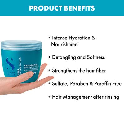 Alfaparf Milano Curly Hair Enhancing Mask for Curly, Frizzy, Dry Hair 500 ml - Hair Masks & Packs