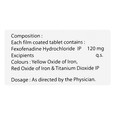 ALRGEE 120 Tablet 10's - Allergies-Ant