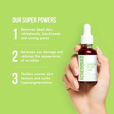Acne Squad Incredible Peeling Tonic With 5% AHA & 1% BHA & PHA 30 ml - Face Mists