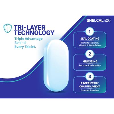 Shelcal-500 Tablet 15's - Calcium And Minerals