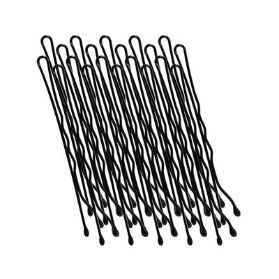 Bronson Professional Bobby Hair Pins 65mm with Storage Box Thick Black Ball Tip Metal 200's - Hair Clips/Bands