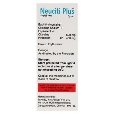 Neuciti Plus Syrup 60ml - Nootropics And Neurotrophics