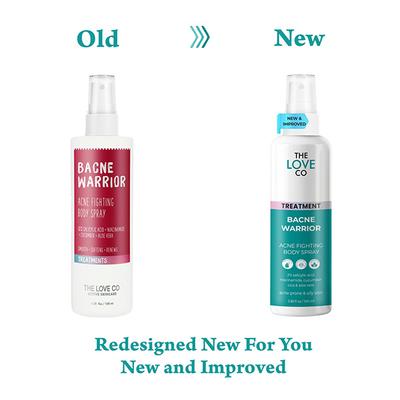 The Love Co. Bacne Warrior Acne Fighting Body Spray - With 02% Salicylic Acid + Niacinamide + Cucumber + Aloevera 100 ml - Creams, Lotions & Oils