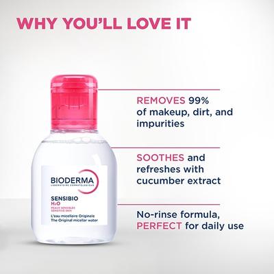 Bioderma Sensibio H2O Cleanser 100 ml - Face Wash & Cleansers