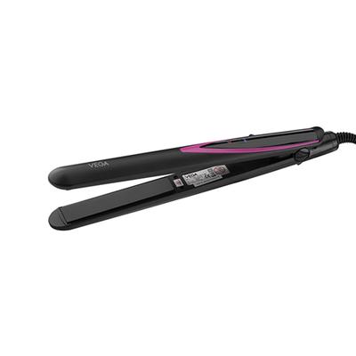 VEGA Self Style Hair Straightener With Temperature Control and Ceramic Coated Plates (VHSH-27) Black 1 gm - Straighteners