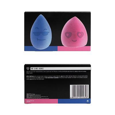 PAC Mr. and Mrs. Bounce Water Drop Cut, Olive Cut Blue, Pink 2's - Sponges & Applicators