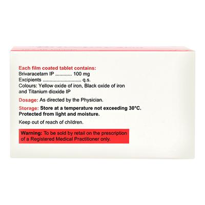 BRIVEPSY 100 Tablet 10's - Epilepsy/Convulsion-Ant