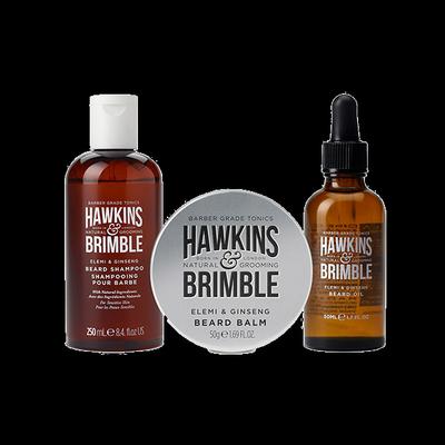 Hawkins & Brimble Beard Kit ( Oil 50ml + Shampoo 250ml + Balm 50g ) 350 ml - Shampoos