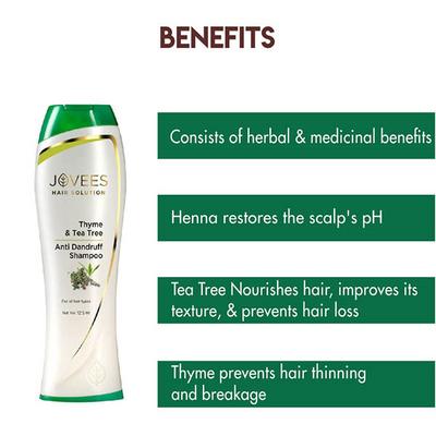 Jovees Thyme & Tea Tree Anti Dandruff Shampoo 125 ml - Shampoos