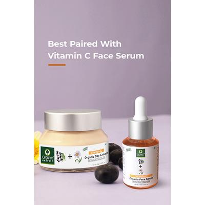 Organic Harvest Brightening Day Cream Kakadu Plum,Acai Berry & Rice Water Enriched With Vitamin C 50 gm - Day Cream