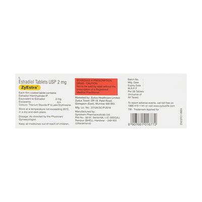 ZYESTRA Tablet 28's - Hormonal Therapy-Oes