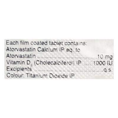 Lipicure D 10mg Tablet 10'S - High Cholesterol-Dys