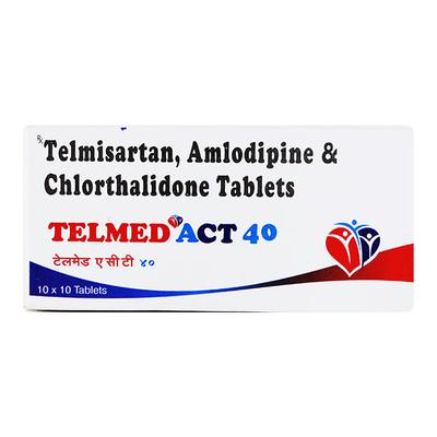 Telmed Act 40mg Tablet 10'S - Hypertension-Ana