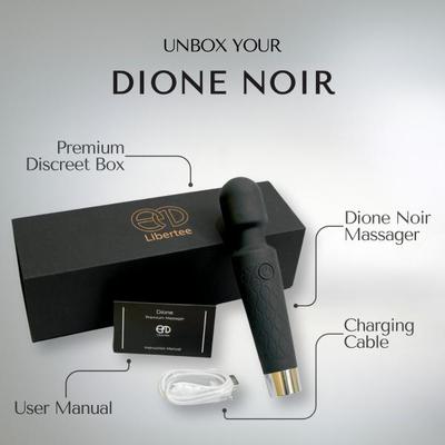 Libertee Body Massager Rechargeable 12 Modes Noir 1's - Massagers And Vibrators