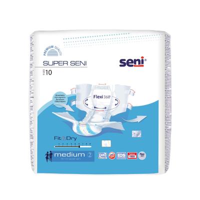 Super Seni Adult Diapers 10's (M) - Adult Diapers & Pads