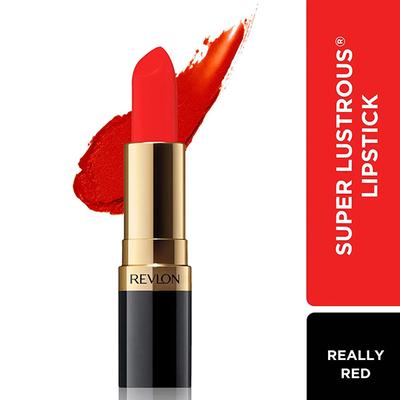 Revlon Super Lustrous Lipstick ( Matte )- Really Red 4.2 Gm - Lipsticks