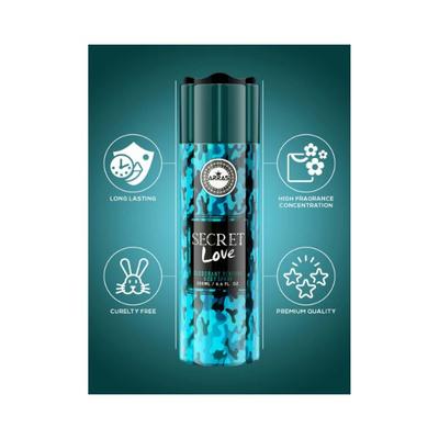 Arras Secret Love Deodorant Body Spray, Long Lasting Fragances 200ml - Perfumes (Edt/Edp)