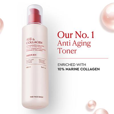 The Face Shop Pomegranate And Collagen Volume Lifting Toner 160 Ml - Toners