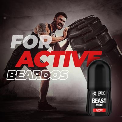Beardo Beast Power Perfume Roll On 50 ml - Men Deodorants/Roll-Ons
