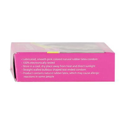 Kohinoor Pink Pleasure Condoms 3's - Plain/Flavoured Condoms
