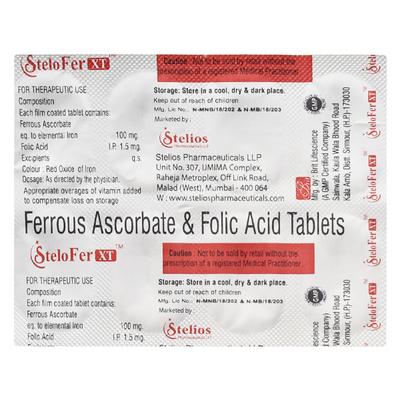 STELOFER XT Tablet 10's - Iron Supplement/Anaemia-Vma
