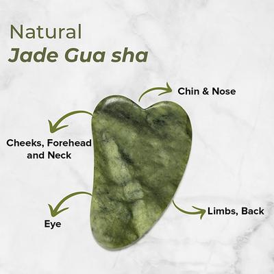 Mars By GHC Jade Roller & Gua Sha Face & Neck Massage Kit 120 gm - Gua Shas & Rollers