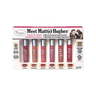 theBalm cosmetics Meet Matte Hughes 6-pc Mini Kit 2 Liquid Lipsticks 7.2 ml - Liquid Lipsticks