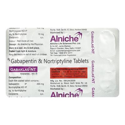 GABAKLAS NT Tablet 10's - Neuropathic Pain-Dru