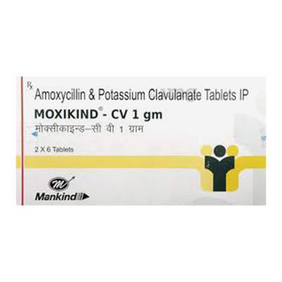 Moxikind CV 1gm Tablet 6'S - Bacterial Infections-Pen